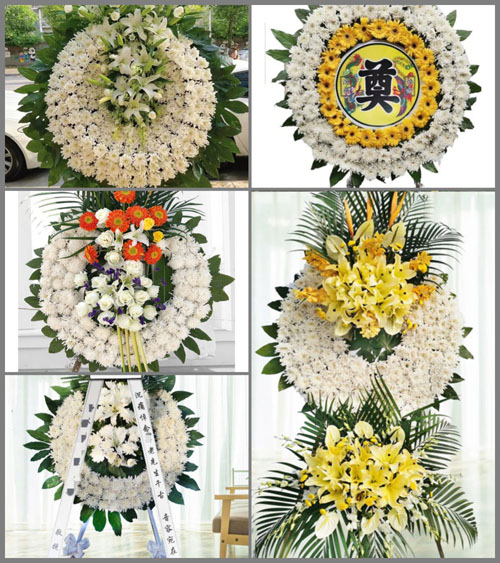 山西太原万柏林区小井峪街道小井峪村花圈速递
